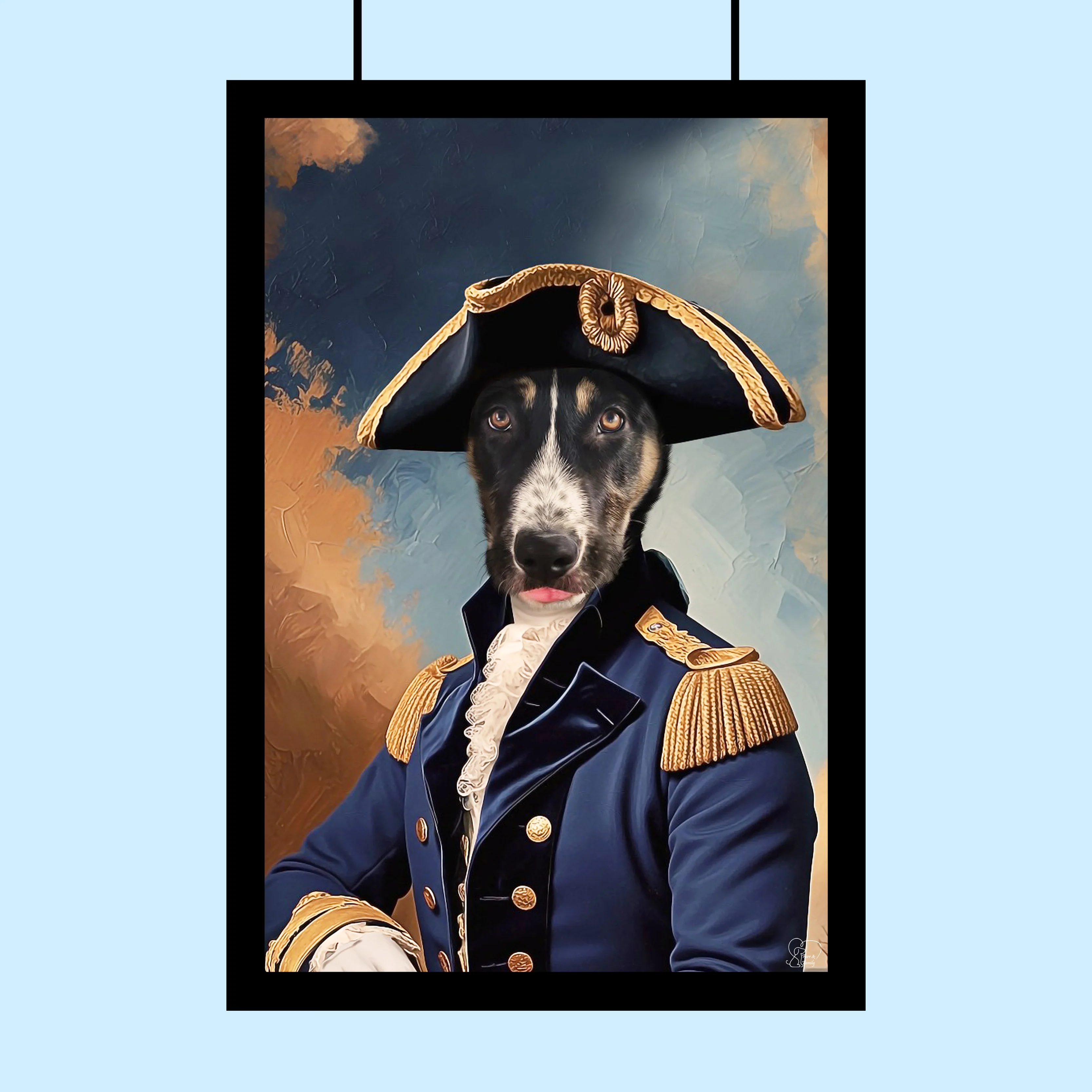 Noble Admiral Custom Pet Portrait